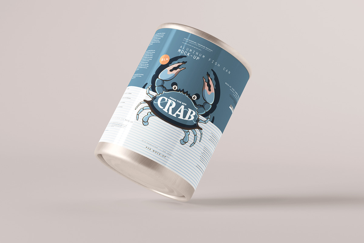 Aluminum Food Can Mockups - Large, a Cups & Container Mockup by pmvch (Photo 13 of 31)