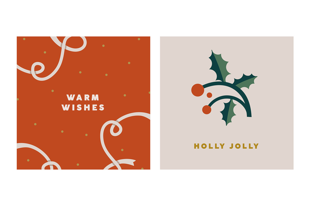Christmas holiday card designs set, a Seasonal Illustration by Good Studio (Photo 4 of 12)