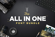 The All In One Font Bundle, a Script Font by Layerform Design Co. (Thumbnail 1 of 3)