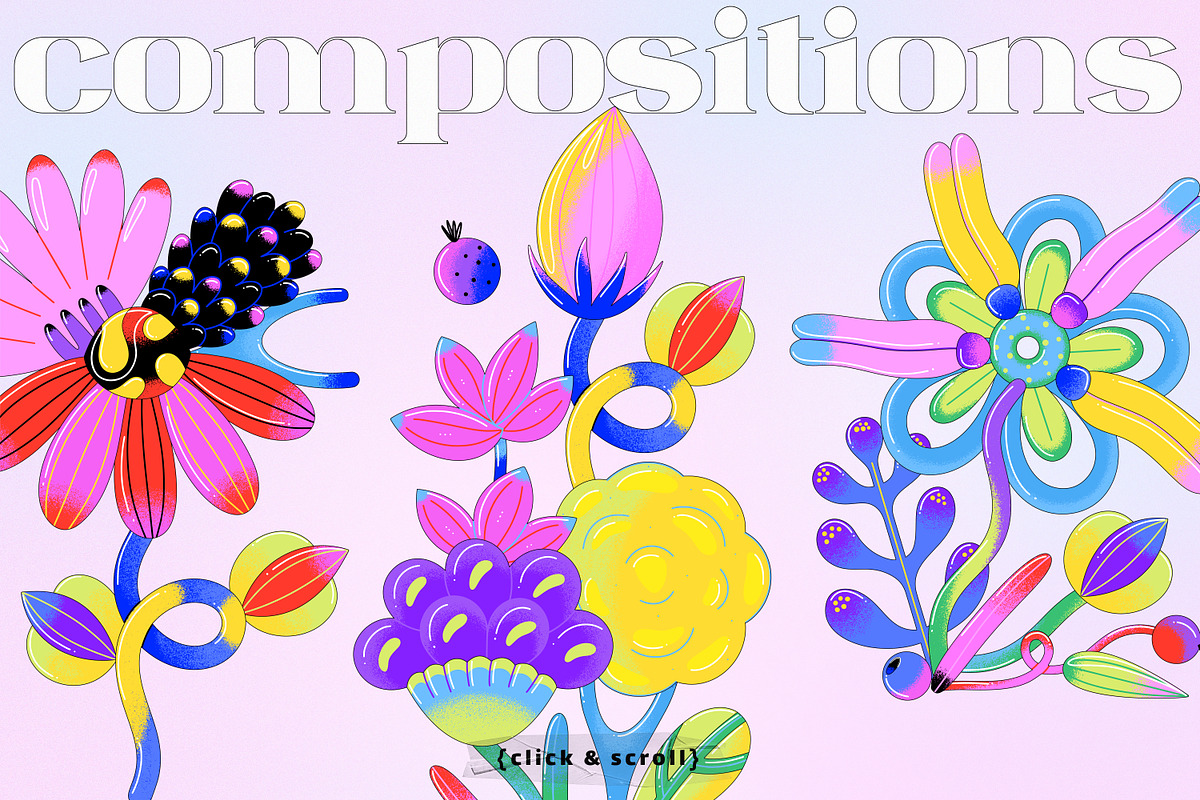 Artsy Flora - Contemporary Flowers, a Decorative Illustration by Leila Divine (Photo 7 of 15)