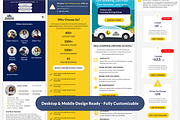Learning Driving School Figma Design, a Landing Page Template by UI Pixel (Thumbnail 3 of 3)
