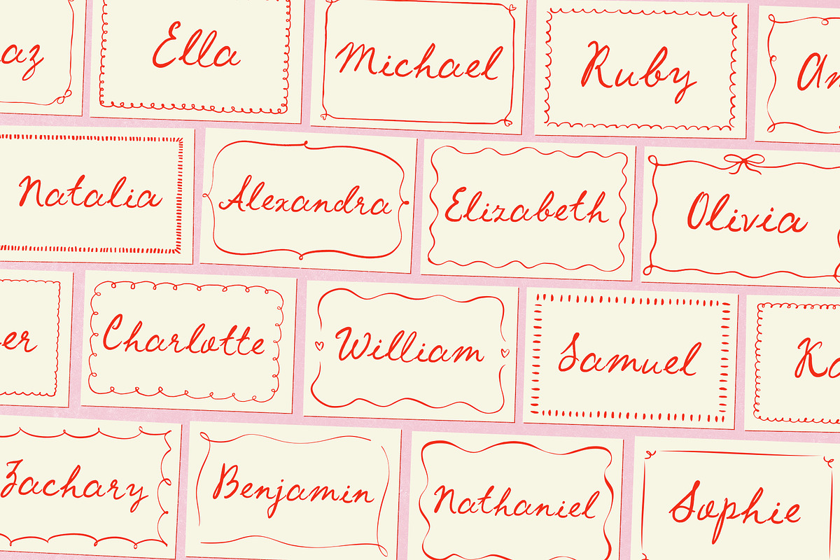 Cherry Cocktail Party Messy Font Duo, a Handwritten Font by Ayya Studio (Photo 8 of 15)