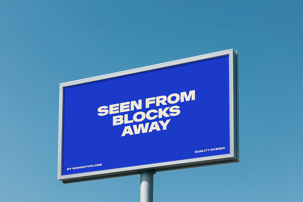 Street Outdoor Billboard Mockups, a Mockup by Wannathis.one (Photo 7 of 10)
