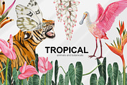 Tropical tiger, animals, leaves, an Animal Illustration by ARTMIRU (Thumbnail 2 of 14)