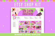 Makeup Beauty Etsy Shop Kit, a Branding & Logo Template by SunshineStudioBoutique (Thumbnail 1 of 11)