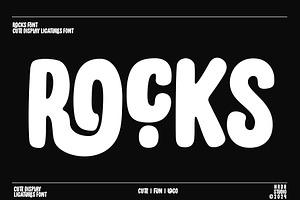 Rocks, a Sans Serif Font by HRDR