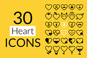 30 Heart Icons Set, an Icon by Lianella's Shop (Thumbnail 1 of 4)