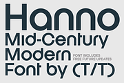 Hanno Mid Century Modern Sans Serif, a Sans Serif Font by That That Creative (Thumbnail 1 of 12)