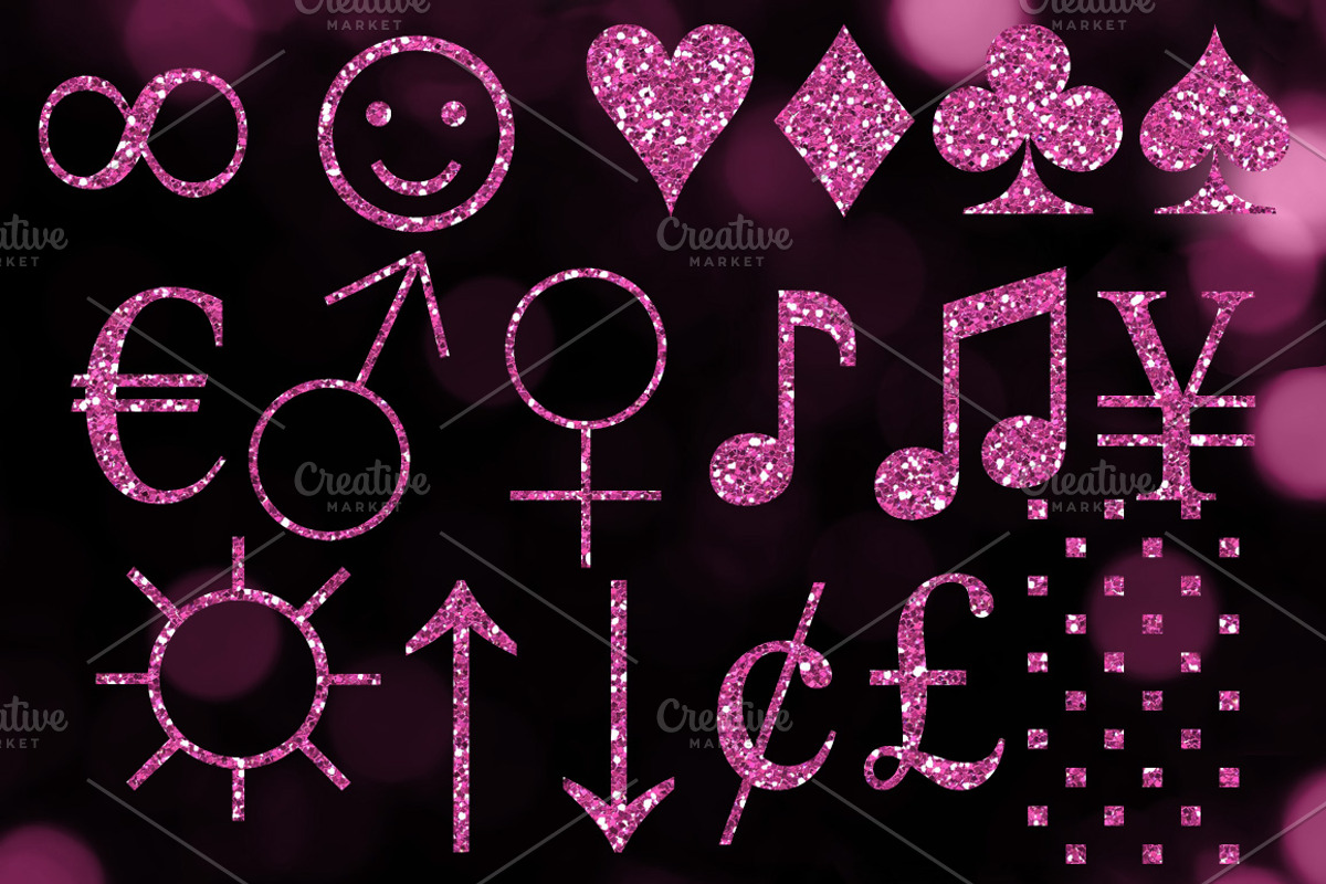 Pink Glitter Alphabet Clipart, an Object Graphic by Paper Element (Photo 4 of 5)