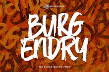 Burgendry - Brush Graffiti Font