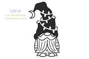 CHRISTMAS GNOMES LINE ART, a Seasonal Illustration by Kate Art (Thumbnail 6 of 6)