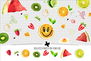 Vector watercolor juicy fruit, a Pattern Graphic by Vikpit (Thumbnail 3 of 6)