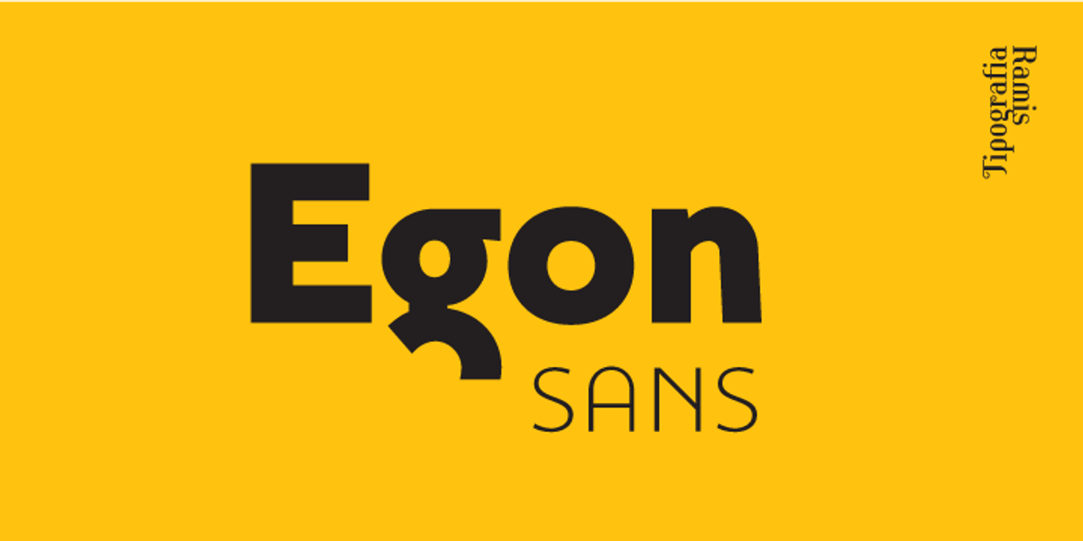 Egon Sans, a Sans Serif Font by TipografiaRamis (Photo 1 of 5)