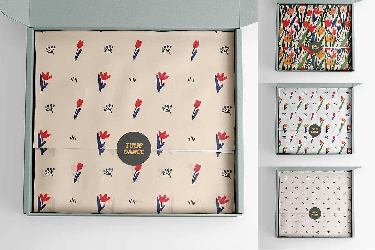 Bold Tulip Meadow Pattern Collection, a Pattern Graphic by Asya Melkonyan Patterns (Photo 12 of 16)