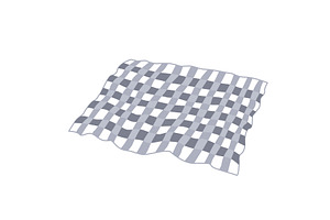 Rolled out checkered plaid isolated, an Object Illustration by Toltemara