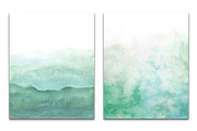Green ombre watercolor, a Texture Graphic by GraphicRain (Thumbnail 3 of 5)