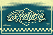 Raitons, a Script Font by Subqi Std (Thumbnail 1 of 10)