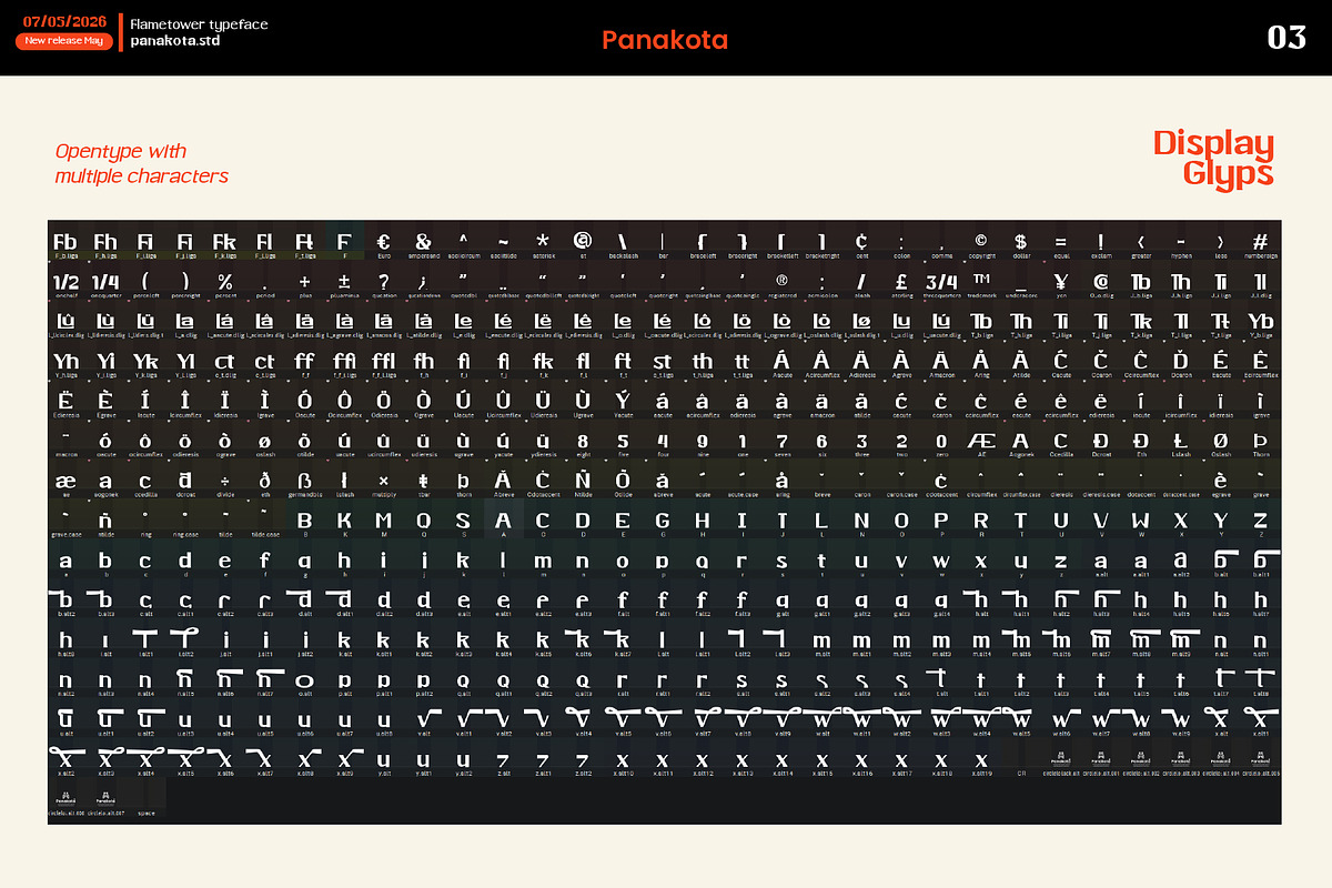 FLAMETOWER FAMILY TYPEFACE & DISPLAY, a Sans Serif Font by panakota studio (Photo 4 of 8)