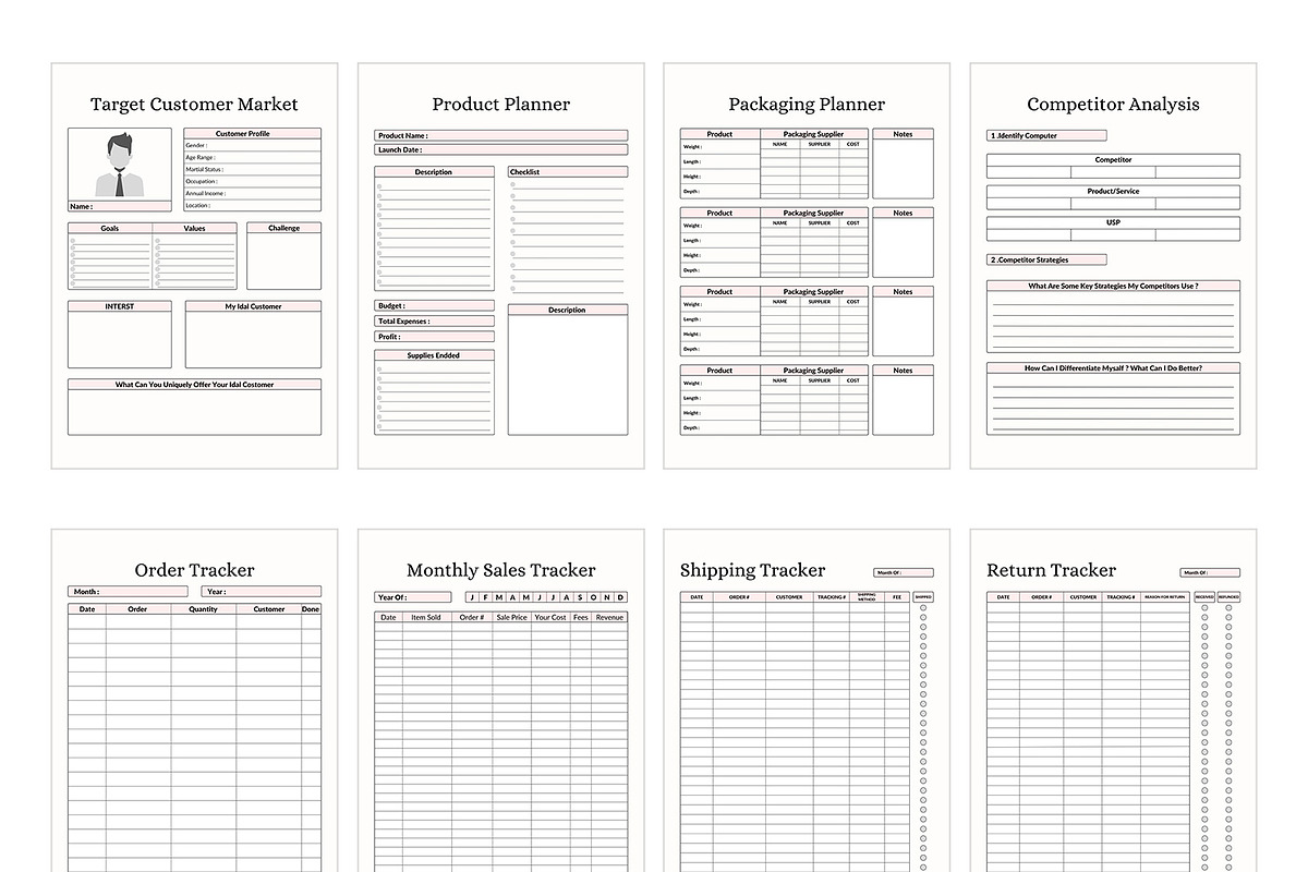 Business Planners Bundle CANVA, a Stationery Template by DesignByStore (Photo 4 of 5)