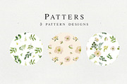 Magdalena watercolor floral set, a Texture Illustration by Charushella (Thumbnail 7 of 8)