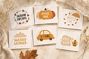 Whimsical Autumn Clipart Bundle, a Seasonal Illustration by Anna Studio (Thumbnail 3 of 12)