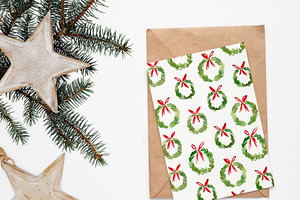 Joyfull Christmas Patterns, Seamless