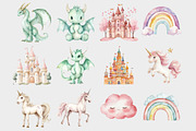 Magical Kingdom Clipart, a Seasonal Illustration by Design Market (Thumbnail 3 of 4)