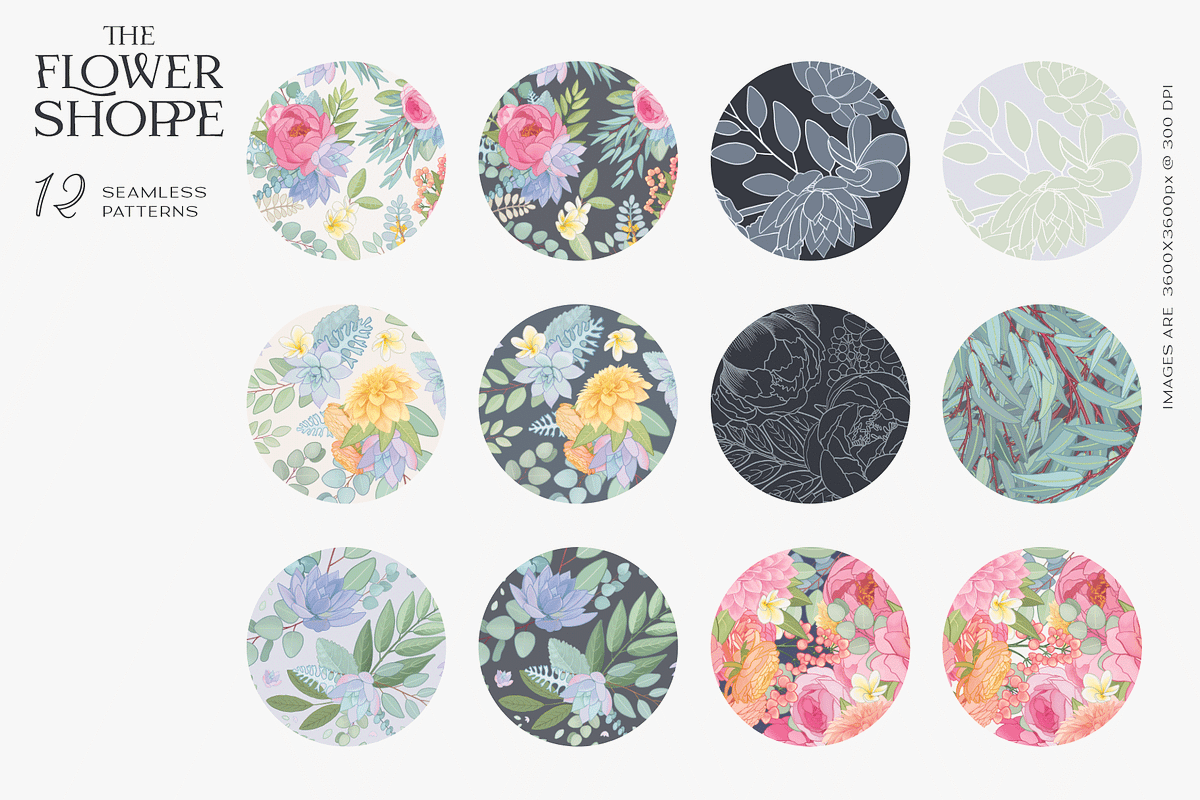 The Flower Shoppe | Flower Clipart, an Illustration by Ayca Atalay (Photo 6 of 10)