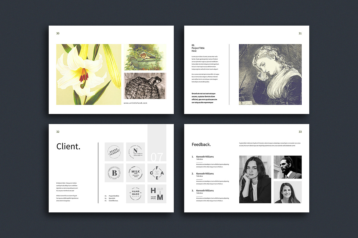 Minimal / Portfolio Template | Canva, a Brochure Template by ArtisticLand (Photo 7 of 9)