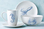 Vintage Marine Life Illustration Set, an Animal Illustration by NatalieArtShop (Thumbnail 17 of 20)