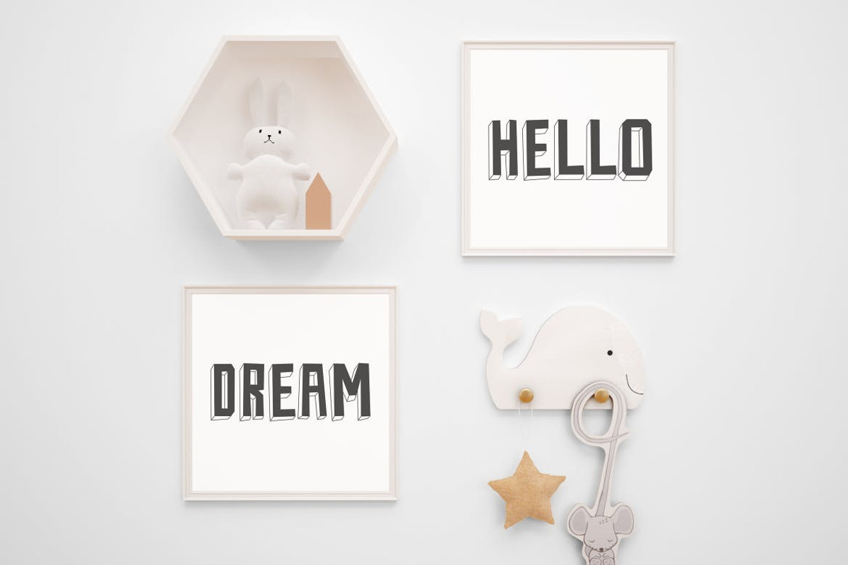 Tree D Wannabe - Kids Font, a Font by tokokoo (Photo 10 of 11)