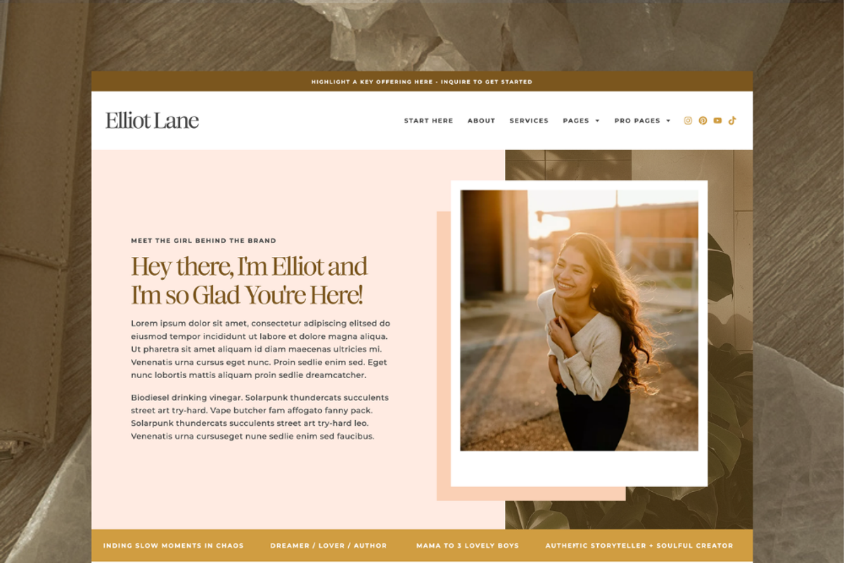Elliot WP Theme with Elementor Pro, a WordPress Template by Pix & Hue (Photo 3 of 6)
