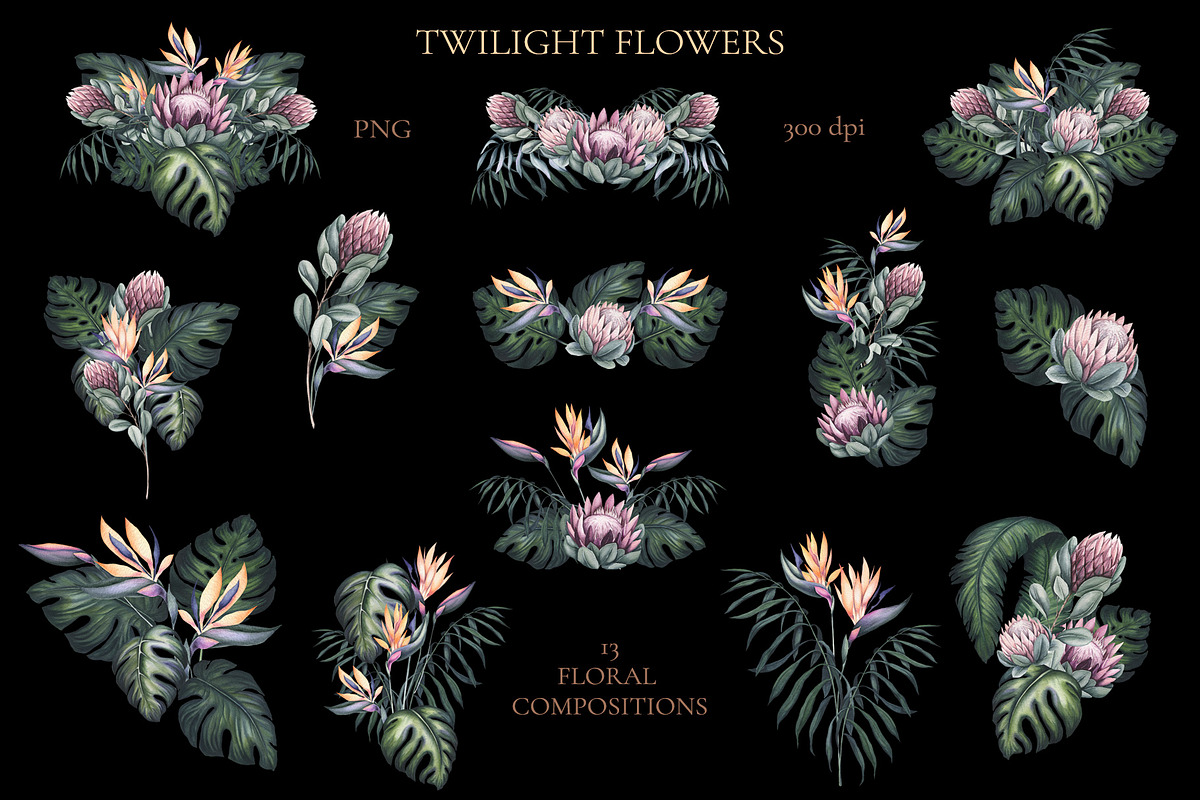 Twilight Flowers, an Illustration by Salted Galaxy (Photo 6 of 13)