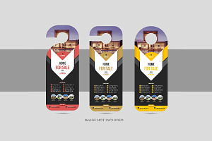 Real estate or home sale door hanger, a Stationery Template by Pavel_design