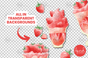 Strawberry Smoothies Watercolor, a Food Illustration by creationsbyapuruh (Thumbnail 3 of 5)