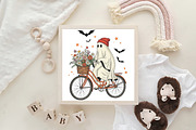 Retro Ghost Fall Autumn Halloween, an Illustration by CraftArtStudio (Thumbnail 4 of 4)