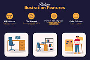 Office Working Illustration, a Work Illustration by Rishsketch (Thumbnail 6 of 9)