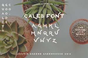 Caleb A Hand Drawn Font