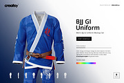 Brazilian Jiu Jitsu GI Mockup, a Bottom Mockup by creatsy5 (Thumbnail 1 of 7)