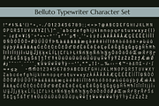 Belluto Typewriter, a Sans Serif Font by Stiggy & Sands (Thumbnail 9 of 9)