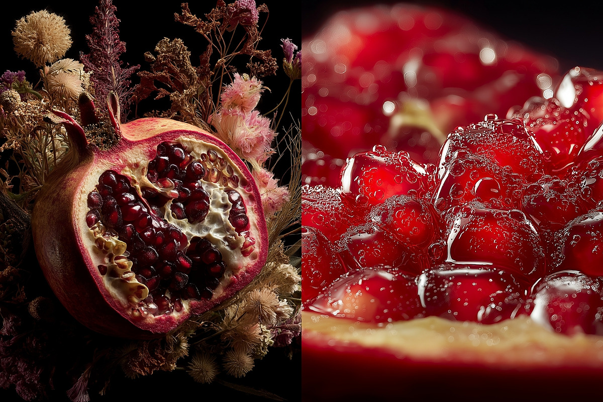 40 Editorial Pomegranate Photos, a Food Illustration by Incomelion (Photo 9 of 12)