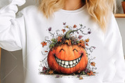 Whimsical Halloween Pumpkin Clipart, a Seasonal Illustration by Canvas Craft (Thumbnail 5 of 10)