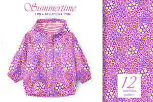 Seamless Pattern Summertime