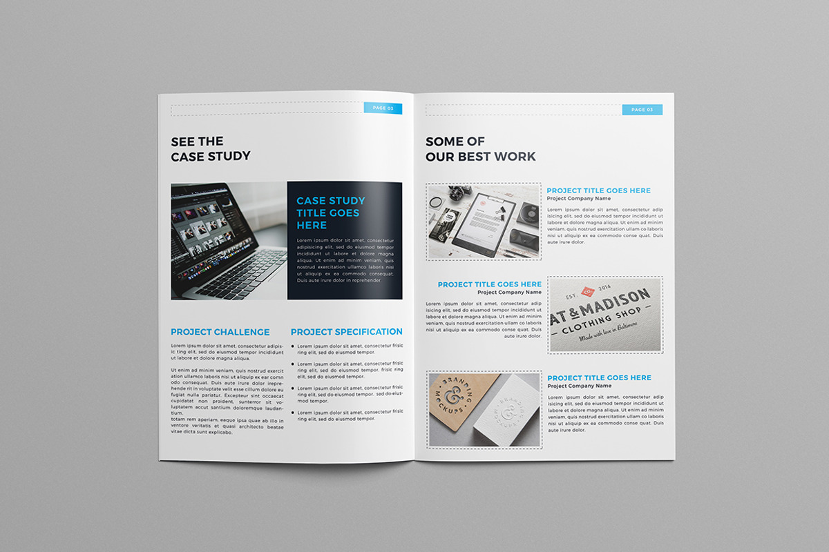 A4 Business Brochure Template, a Brochure Template by Divergent Studio (Photo 6 of 8)