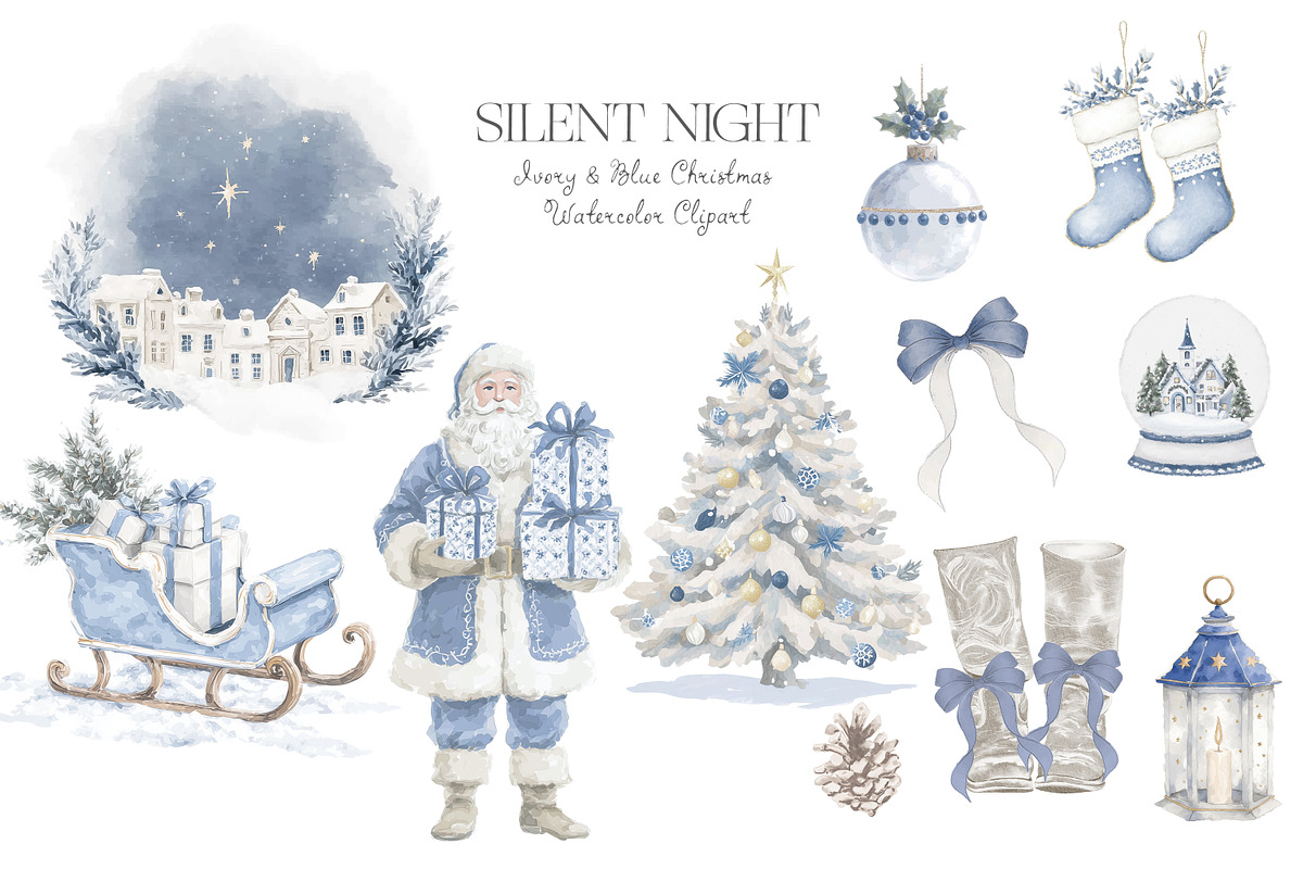 Silent Night - Christmas Collection, an Object Illustration by studioequinox (Photo 3 of 6)