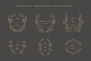 Hand drawn floral frames. Bundle., a Decorative Illustration by Designwork (Thumbnail 2 of 21)
