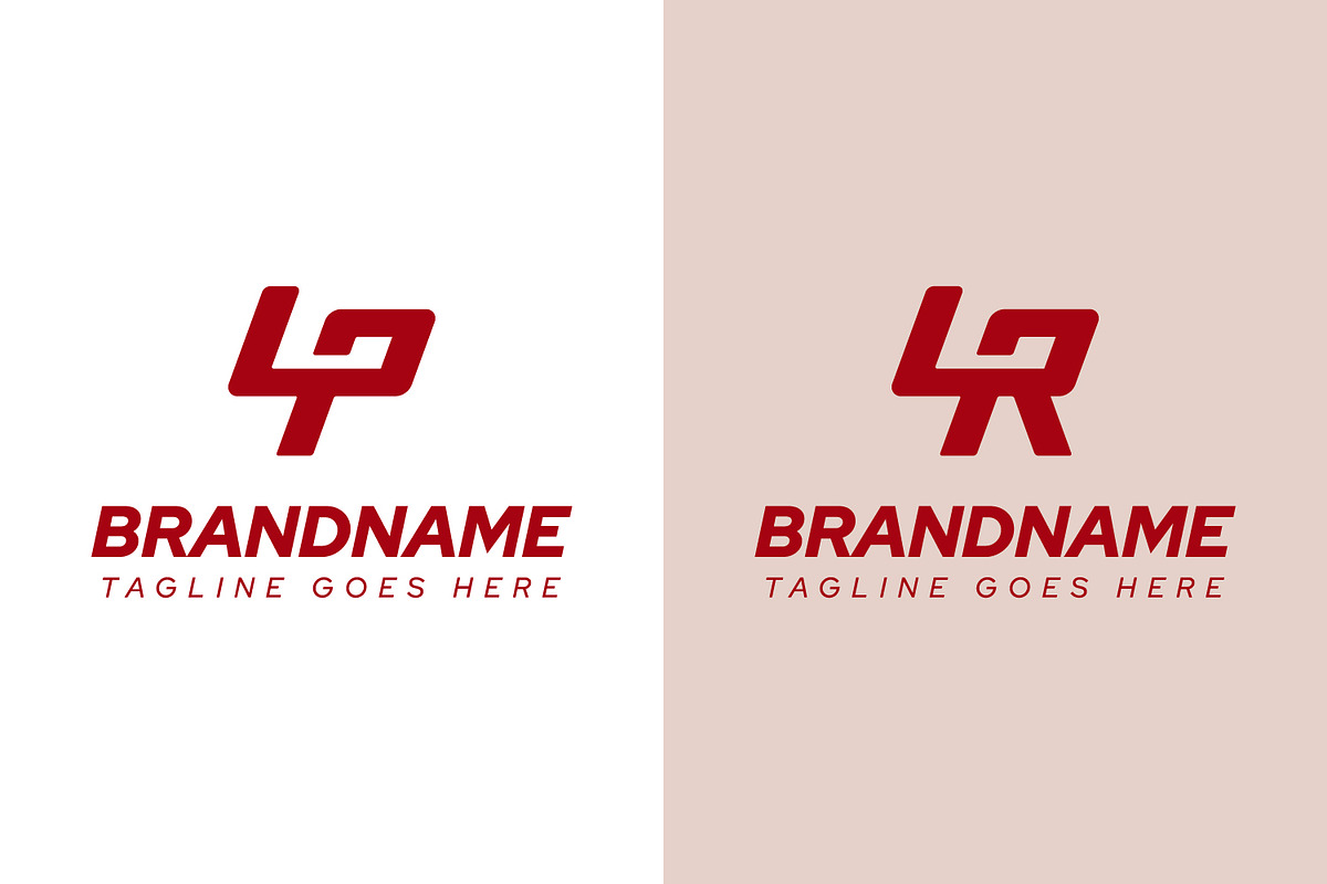 Letters LP LR Dynamic Logo, a Branding & Logo Template by Pray Art Design Studio