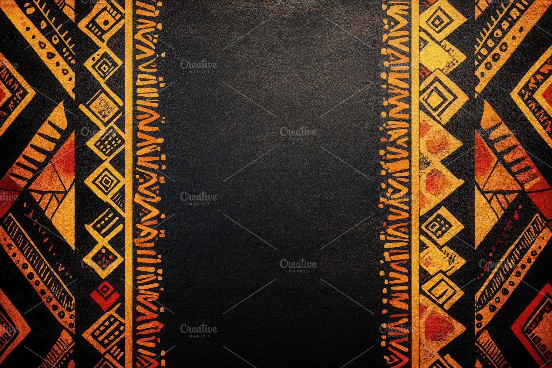 Vibrant background, African patterns, a Photo by Pavel_design