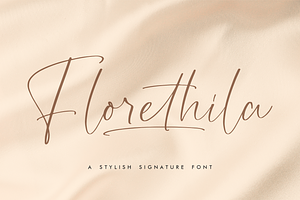 Florethila A Stylish Signature Font