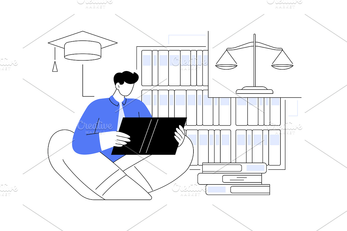 Case method isolated cartoon vector, an Education Illustration by Visual Generation